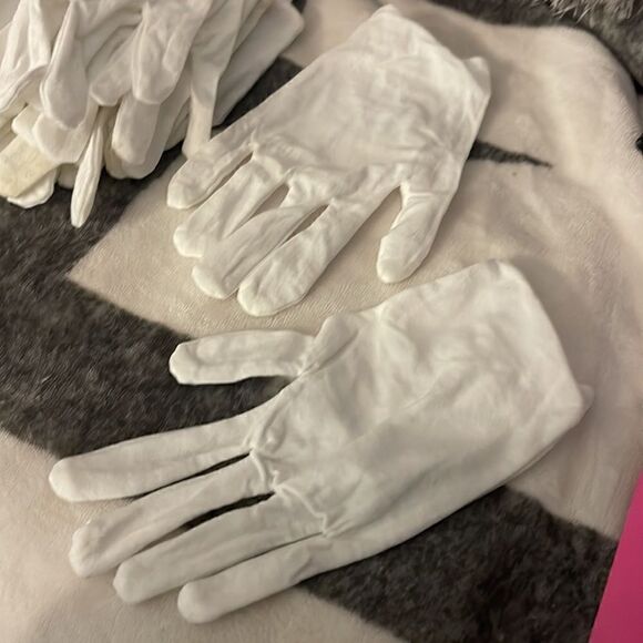 Lot of 20-10pairs white cotton gloves for beauty skincare medical nip - Picture 2 of 2